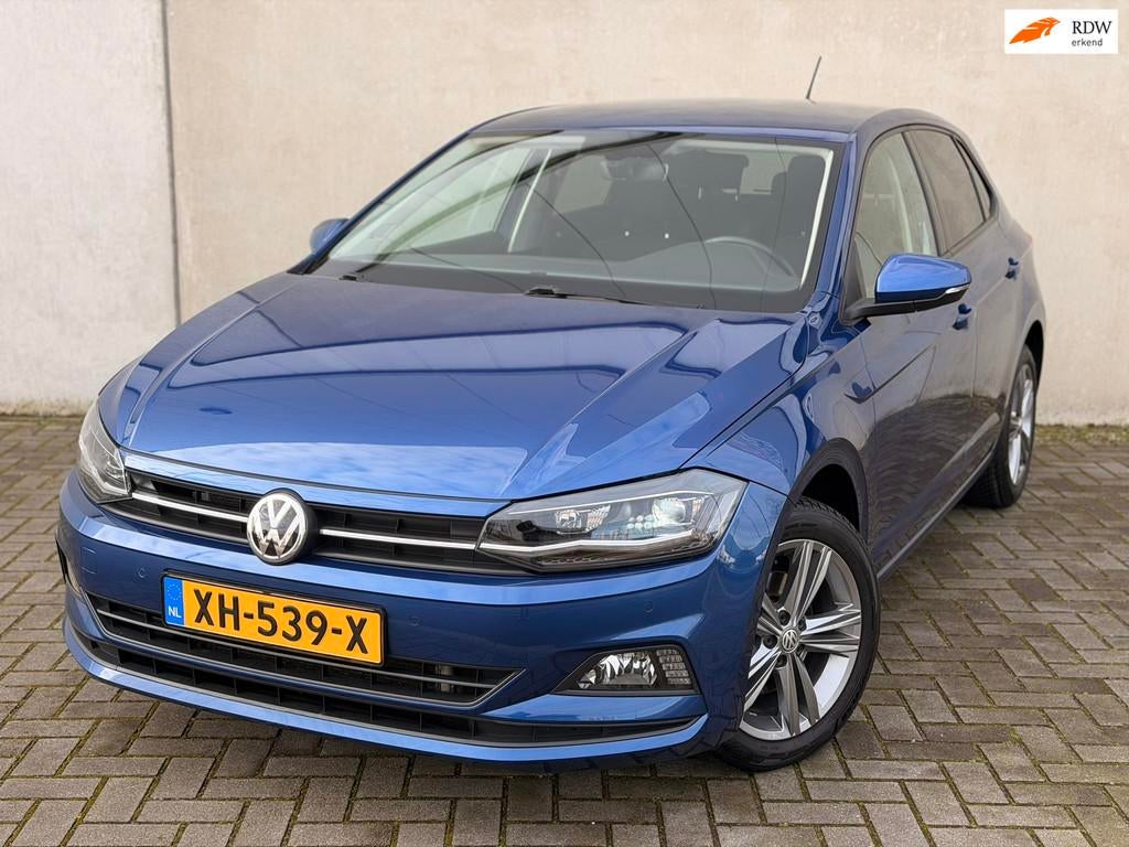 Volkswagen Polo 1.6 TDI DSG LED 16'' R-Line Camera CarPlay O, Auto's, Volkswagen, Gebruikt, Blauw, Origineel Nederlands, Bedrijf