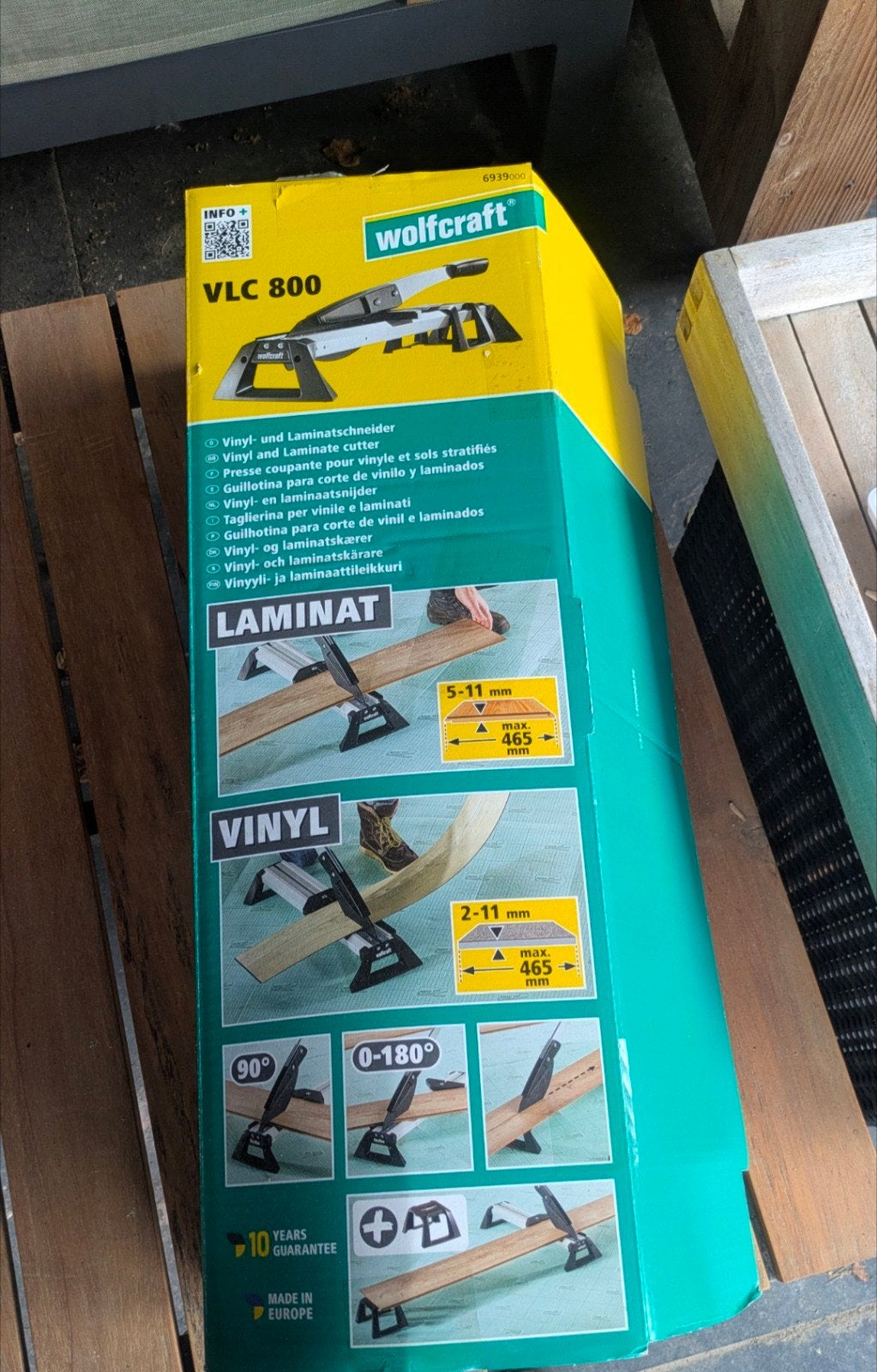 Wolfcraft VLC 800 laminaat- en vinylsnijder, Ophalen, Zo goed als nieuw