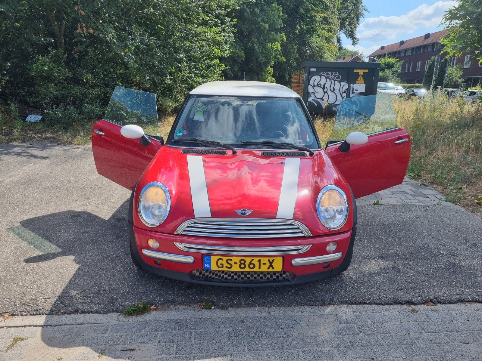 Rijdende Mini 1.6 16V Cooper 2003 Rood, Ophalen, Gebruikt, Mini