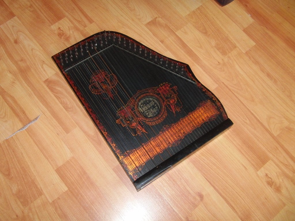 Antieke Valsonora Zither – ca. 1900 – compleet met snaren, Ophalen of Verzenden, Gebruikt