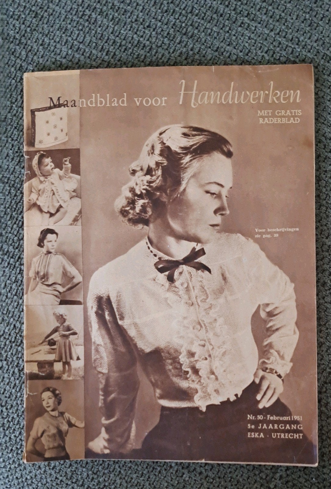 Maandblad voor Handwerken - Februari 1951 - Nr. 50, Ophalen of Verzenden