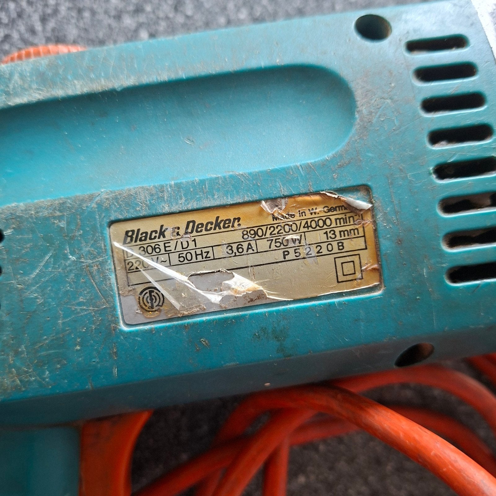 Klopboormachine Black en Decker, Doe-het-zelf en Verbouw, Ophalen, Boormachine
