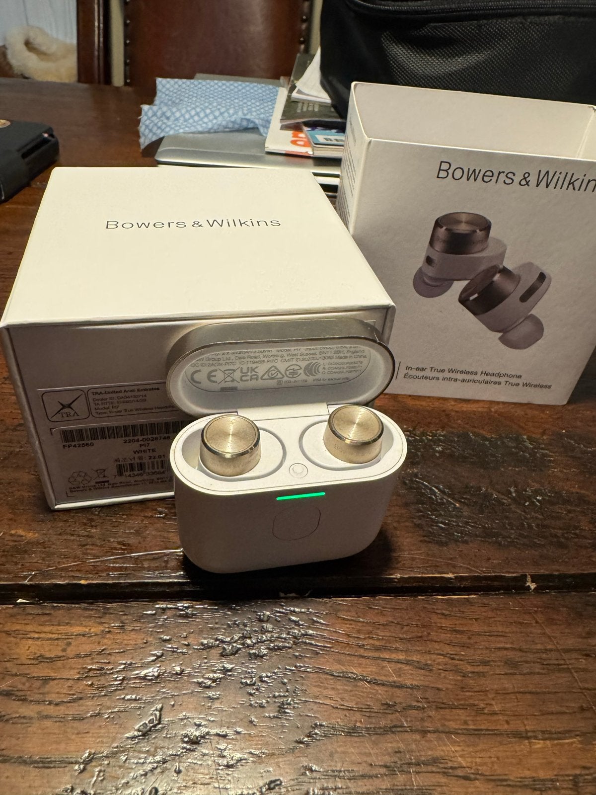 Bowers & Wilkins PI7 In-ear True Wireless Koptelefoon, Ophalen, In-ear, Bluetooth, Zo goed als nieuw