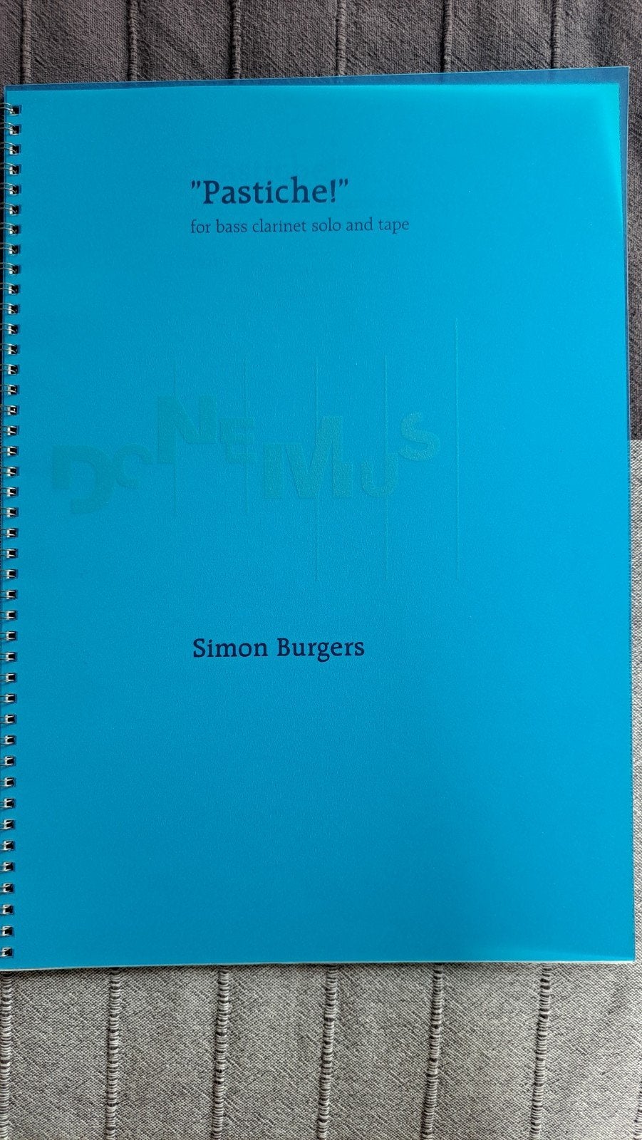 Pastiche! Simon Burgers. Basklarinet, Muziek en Instrumenten, Klassiek, Ophalen of Verzenden, Zo goed als nieuw, Klarinet
