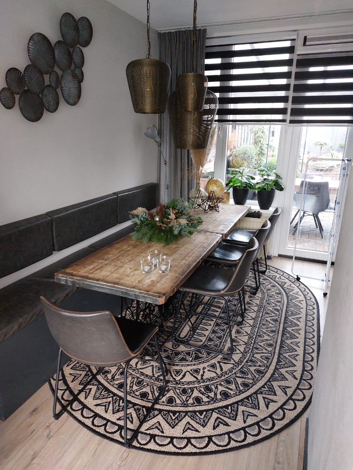 Unieke industriële/landelijke tafels met Singer onderstel, Huis en Inrichting, Ophalen