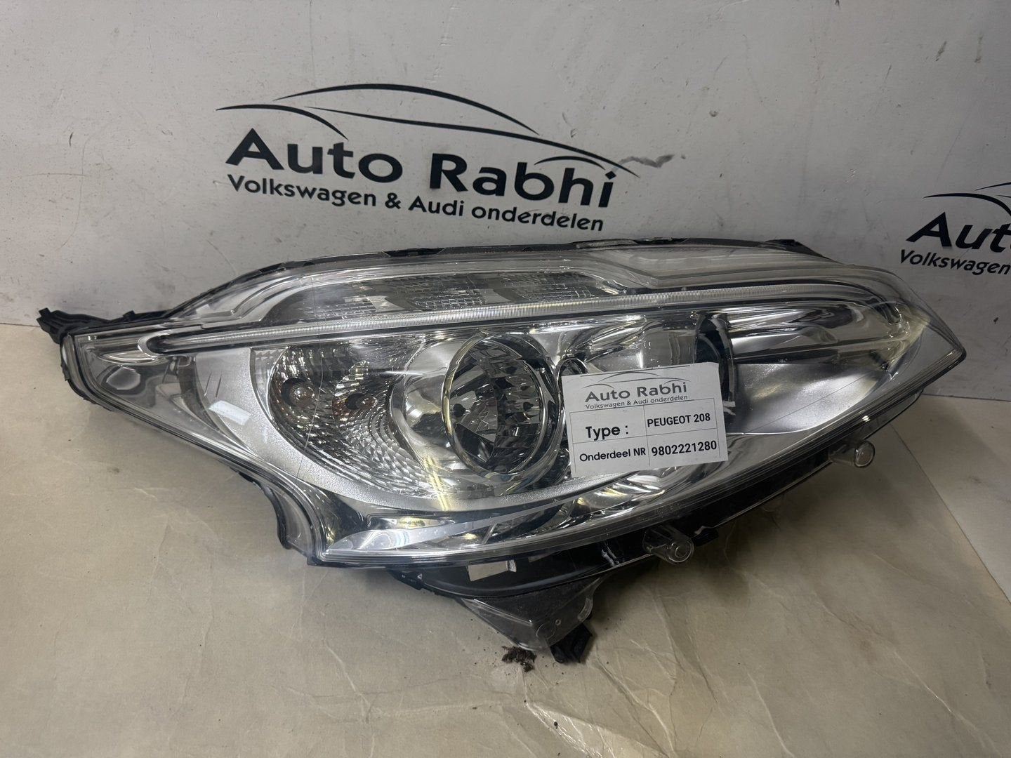 Peugeot koplamp rechts 9802221280, Gebruikt, -, -, Ophalen of Verzenden