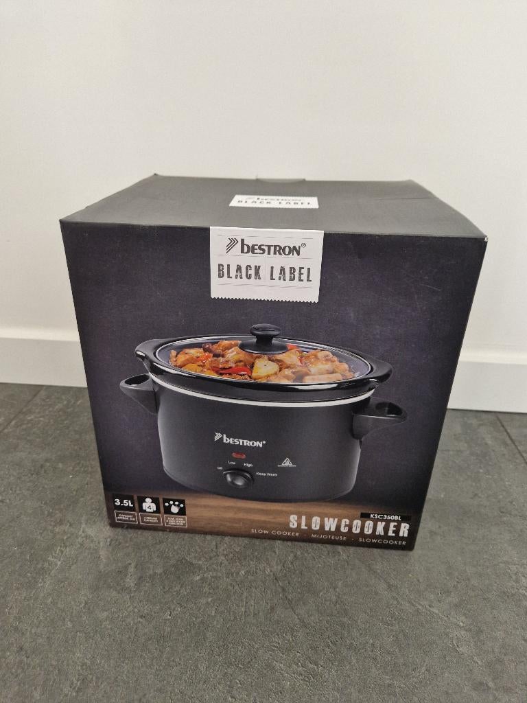 Bestron slowcooker 3,5 liter, Ophalen, Vaatwasmachinebestendig, Nieuw