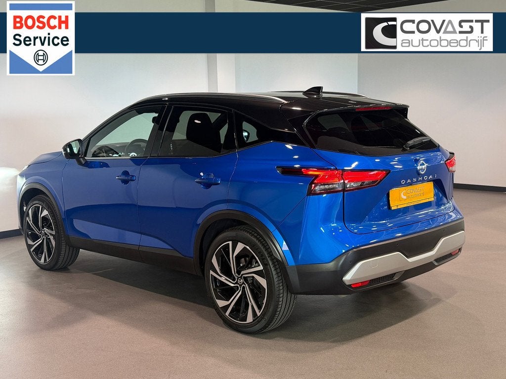 Nissan Qashqai 1.3 MHEV Xtronic Tekna Plus HuD|Massage|Blis|, Auto's, Nissan, 12 maanden, Gebruikt, Zwart, 4 cilinders