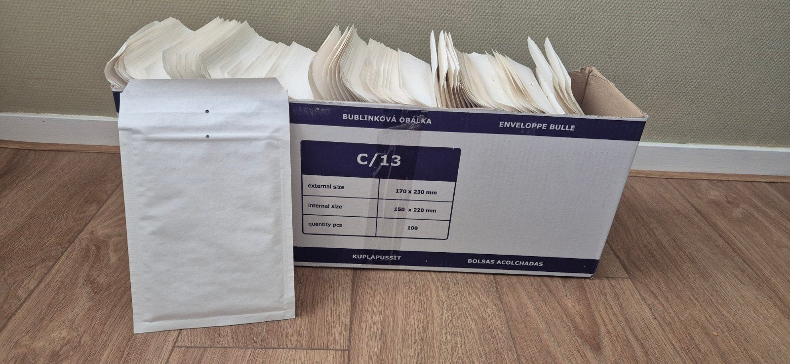 Luchtkussen/bubbeltjes enveloppen, Ophalen of Verzenden