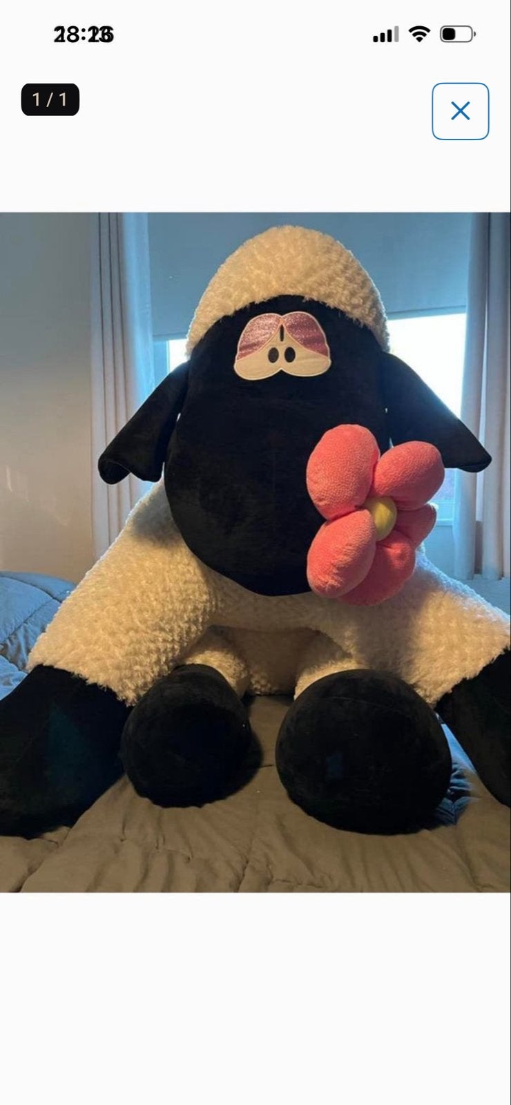Grote en zachte knuffel schaap - 1 meter hoog!, Ophalen, Overige typen, Nieuw, Wit