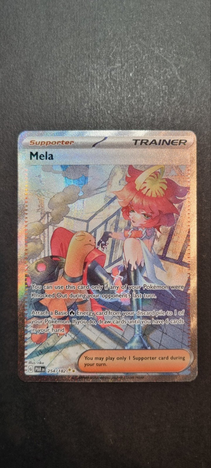 Mela PAR 254, Ophalen of Verzenden, Zo goed als nieuw, Losse kaart, Foil