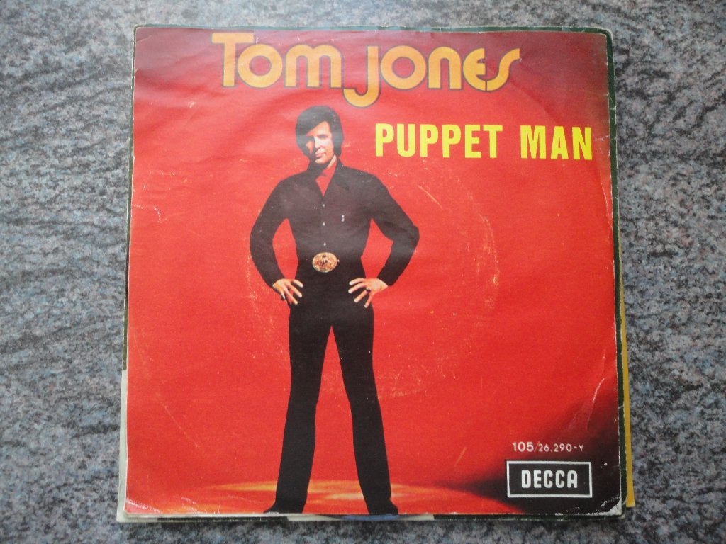 Tom Jones - Puppet man België 1971 FH, Gebruikt, Fotohoes, 7 inch, Ophalen of Verzenden