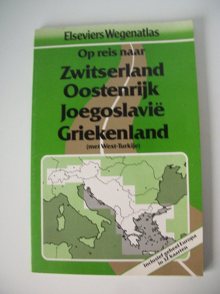 Elseviers Wegenatlas - Zwitserland Oosterrijk Joegoslavië, 1800 tot 2000, Elsevier, Europa Overig, Ophalen of Verzenden