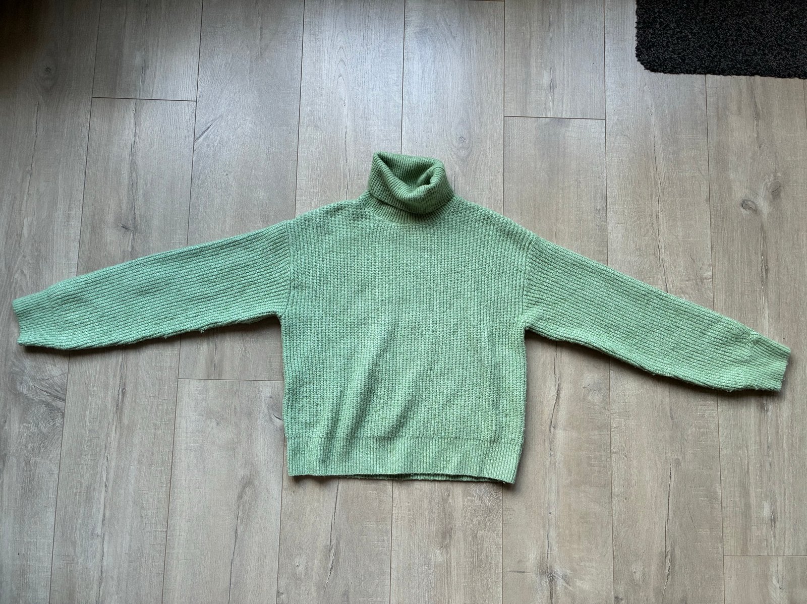Zara gebreide coltrui, lichtgroen, maat 164 (13-14 jaar), Ophalen of Verzenden, Zo goed als nieuw, Meisje, Trui of Vest