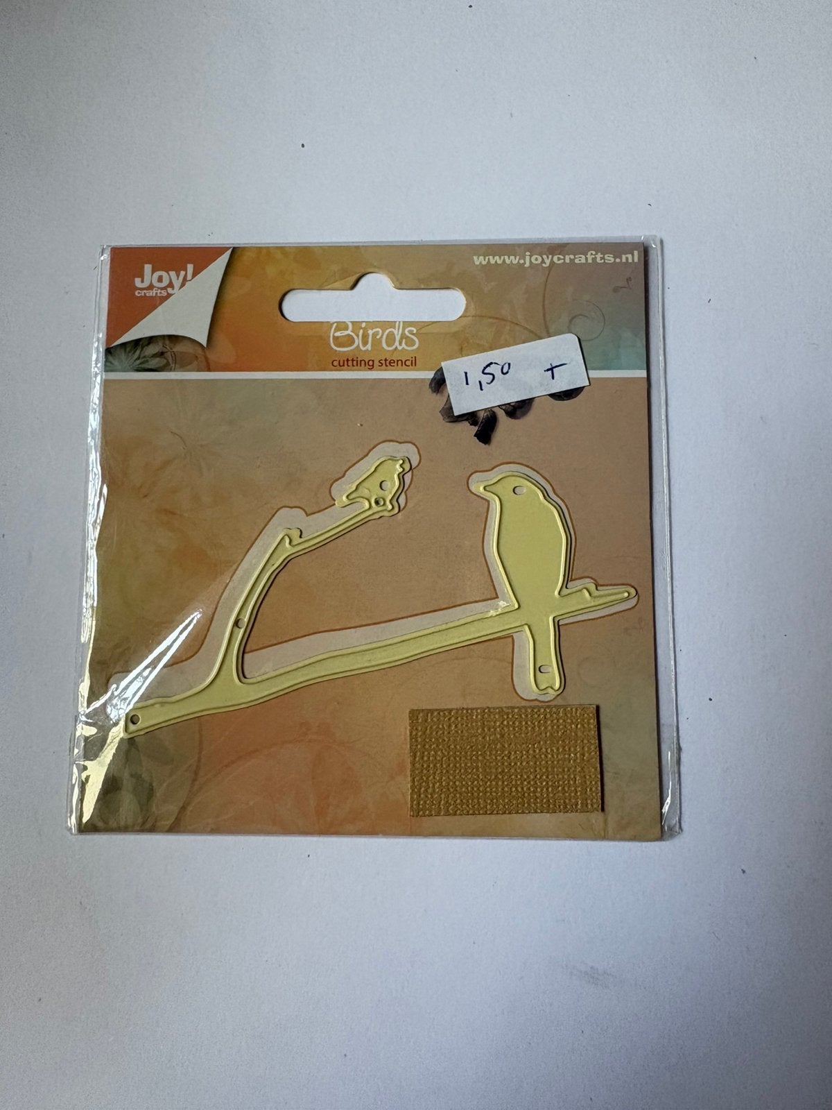Snijmal joy vogel op tak geel, Ophalen of Verzenden, Zo goed als nieuw, Overige thema's, Pons of Mal
