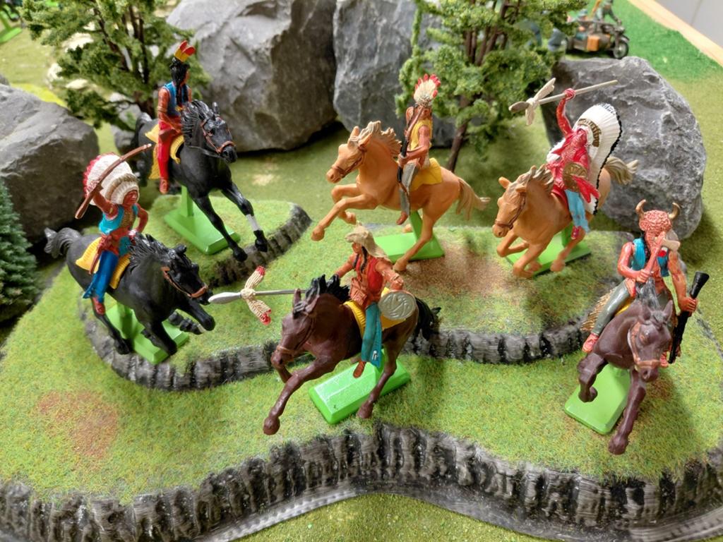 Britains Deetail Sioux indianen, Ophalen of Verzenden, 1:50 of kleiner