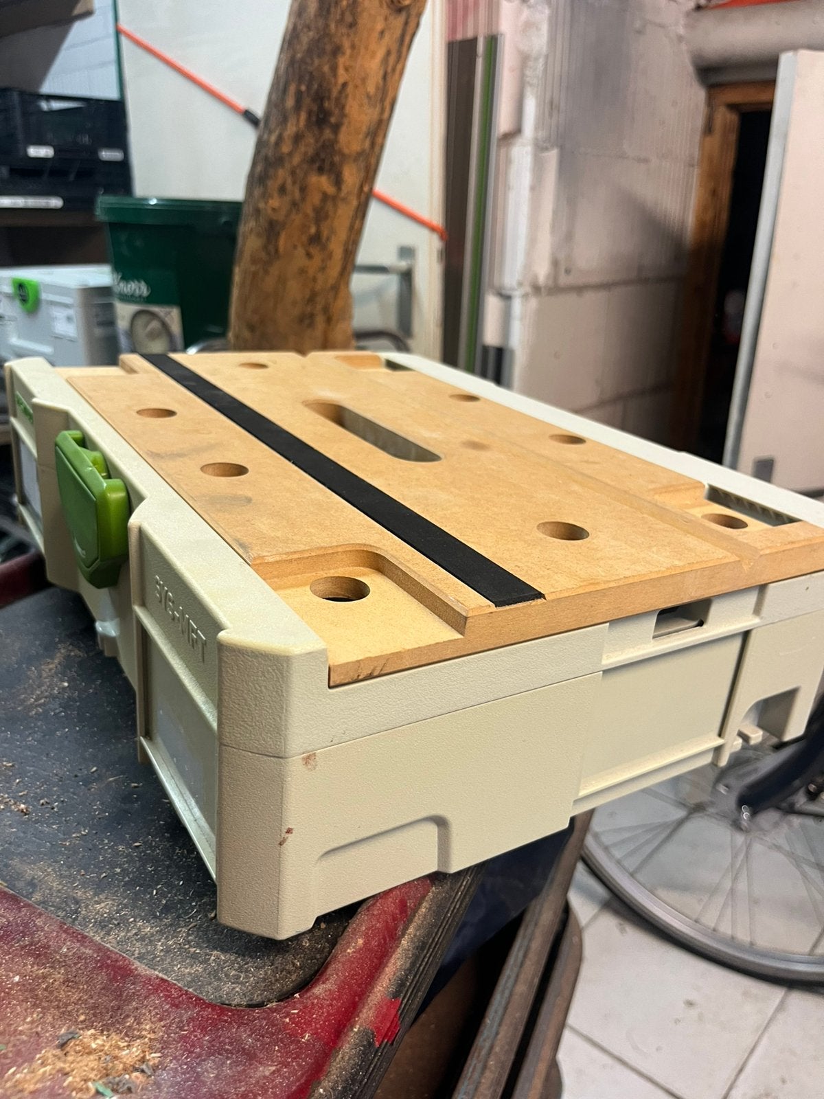 Festool SYS-MFT zo goed al nieuw, Doe-het-zelf en Verbouw, Kratten en Dozen, Doos, Minder dan 35 cm, Ophalen of Verzenden, Zo goed als nieuw