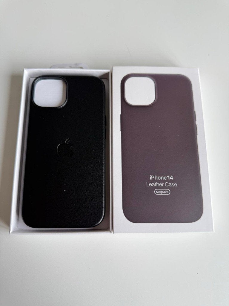 Apple iphone 14 leather case midnight/ black, Telecommunicatie, Ophalen of Verzenden, Zo goed als nieuw, IPhone 14