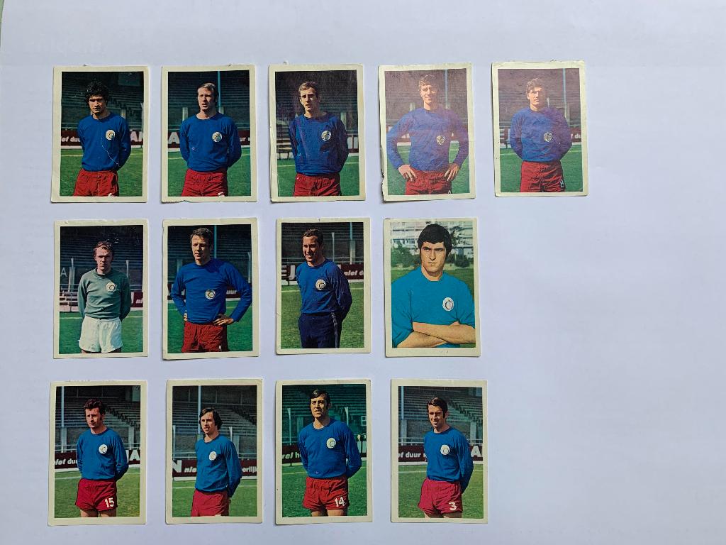 voetbalplaatjes NAC Vanderhout 1971-1972, Verzenden, Gebruikt, NAC Breda, Poster, Plaatje of Sticker