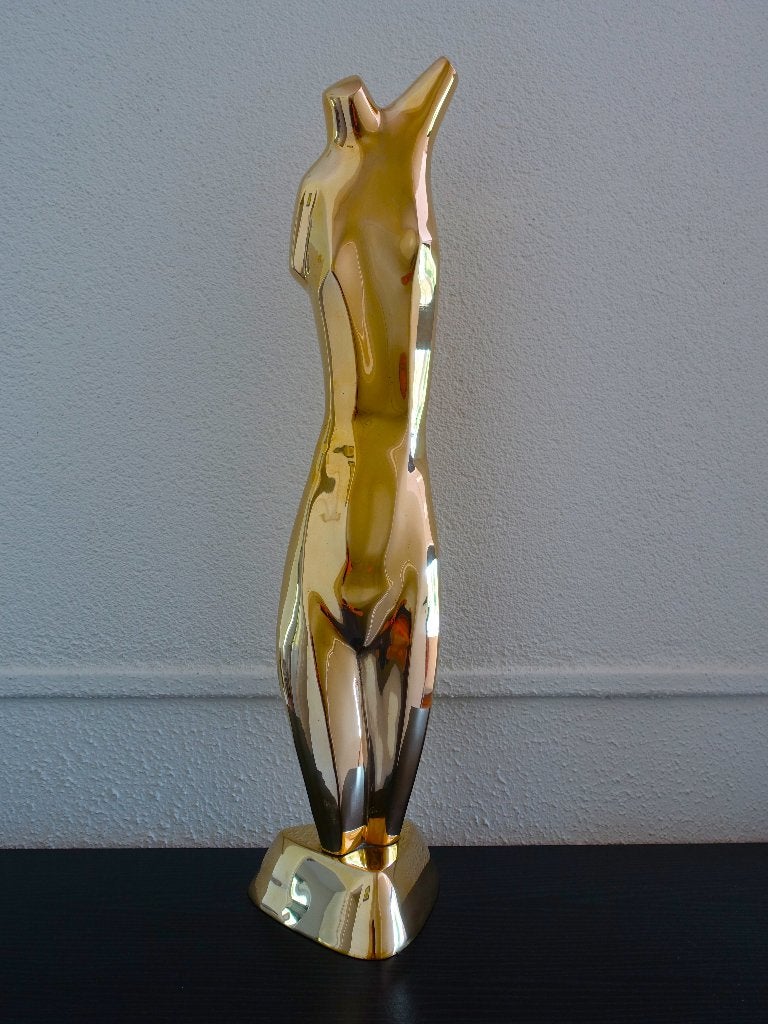 Beeld naar Emiel de Block, Overige materialen, Beeld, Goud, Modern