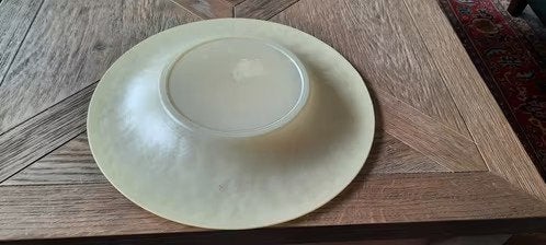 mooie glazen ronde schaal, Schaal, Rond, Ophalen of Verzenden, Glas