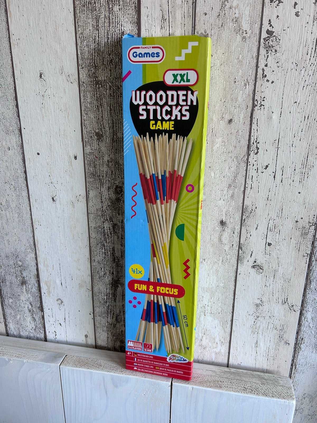 XXL Mikado Spel - Houten Stokjes Spel 50 cm, Drie of vier spelers, Ophalen of Verzenden, Nieuw