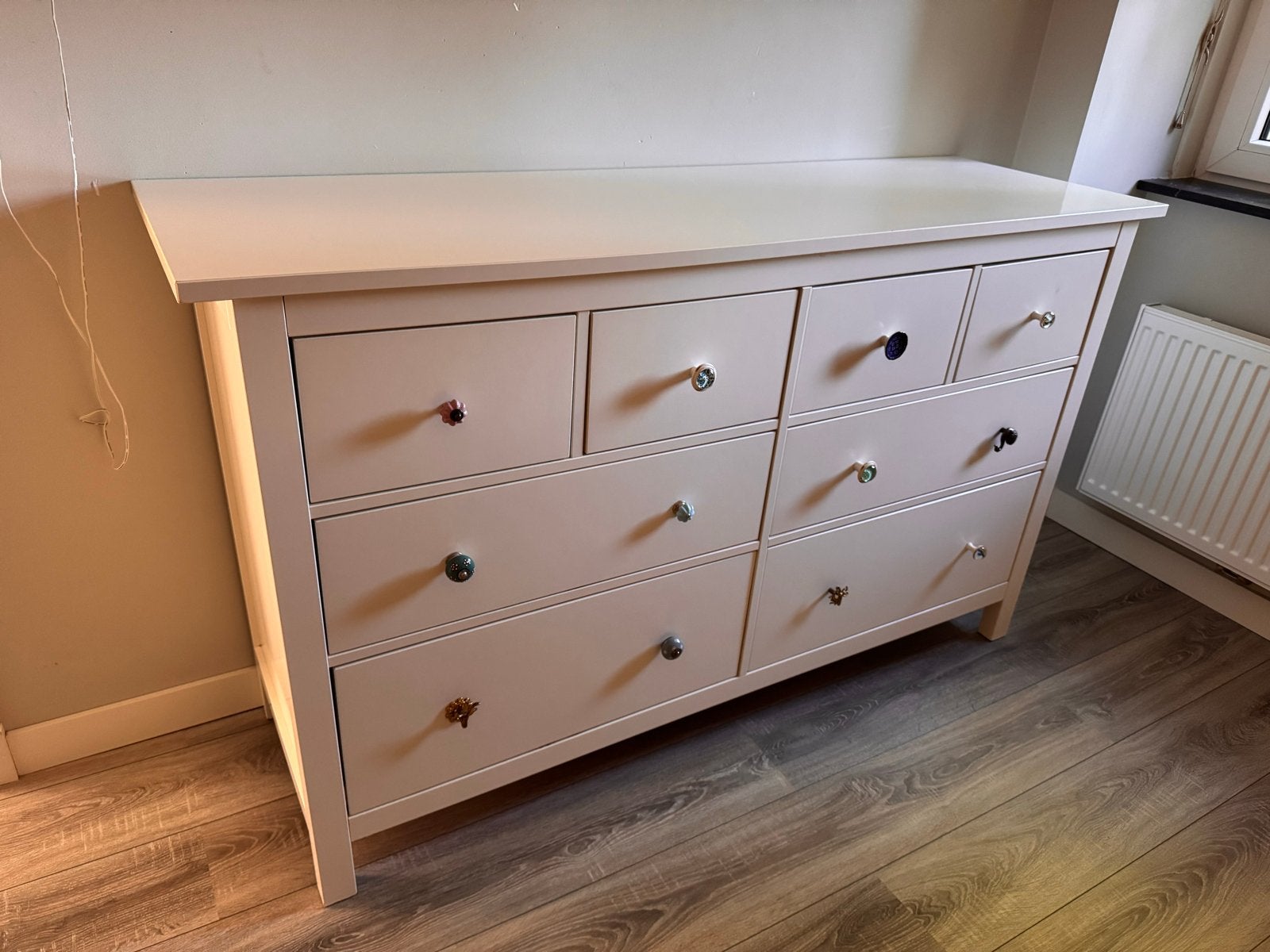 IKEA Hemnes Commode Wit - 160x96 cm, Huis en Inrichting, Kasten | Ladekasten, Ophalen, Gebruikt, 5 laden of meer, 150 tot 200 cm
