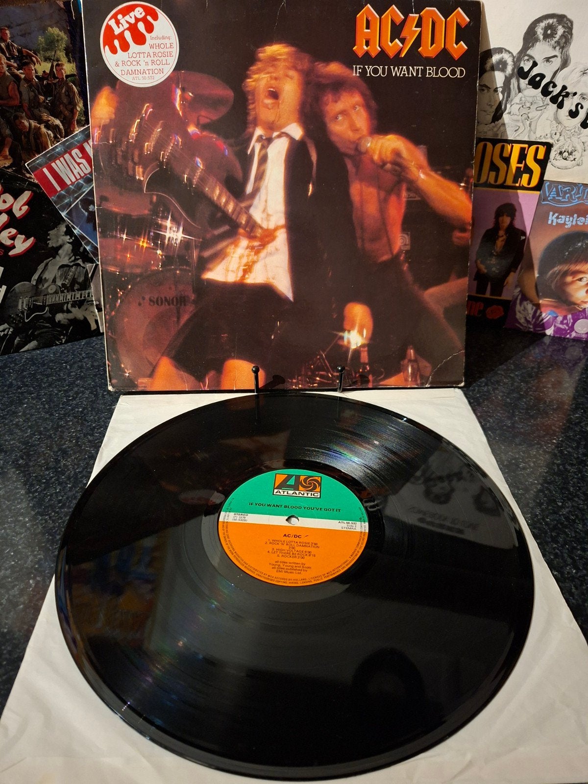 AC/DC - If You Want Blood You've Got It (Live LP)  1978, LP, Gebruikt, Hard Rock, Overige formaten
