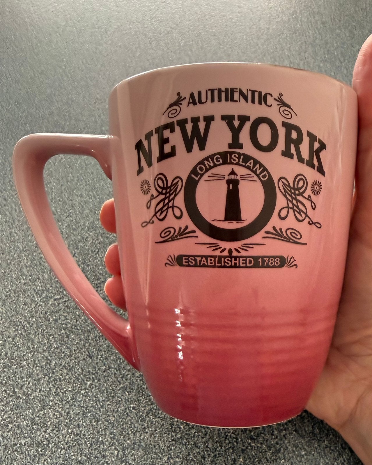 New York Long Island mok ca 300 ml, Huis en Inrichting, Ophalen, Keramiek, Mok, Zo goed als nieuw