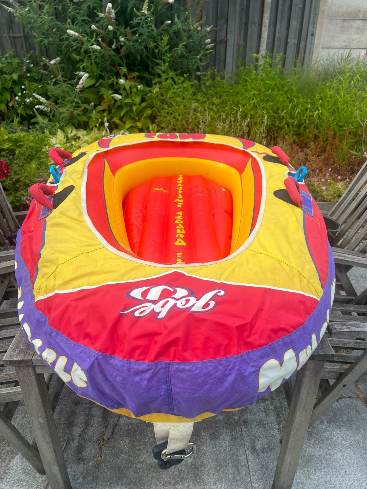 Jobe funtube / roeibootje, Watersport en Boten, Waterski's, Ophalen, Gebruikt, Funband of Funtube, Met skitouw