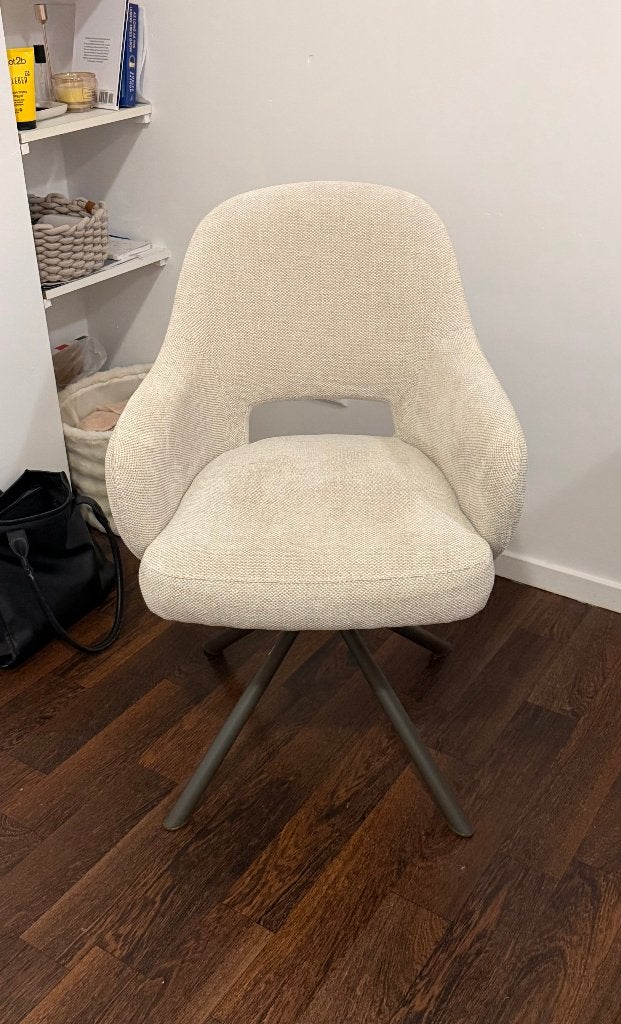 Arm stoel (eetkamer of bureau), Ophalen, Nieuw, Beige, Bureaustoel