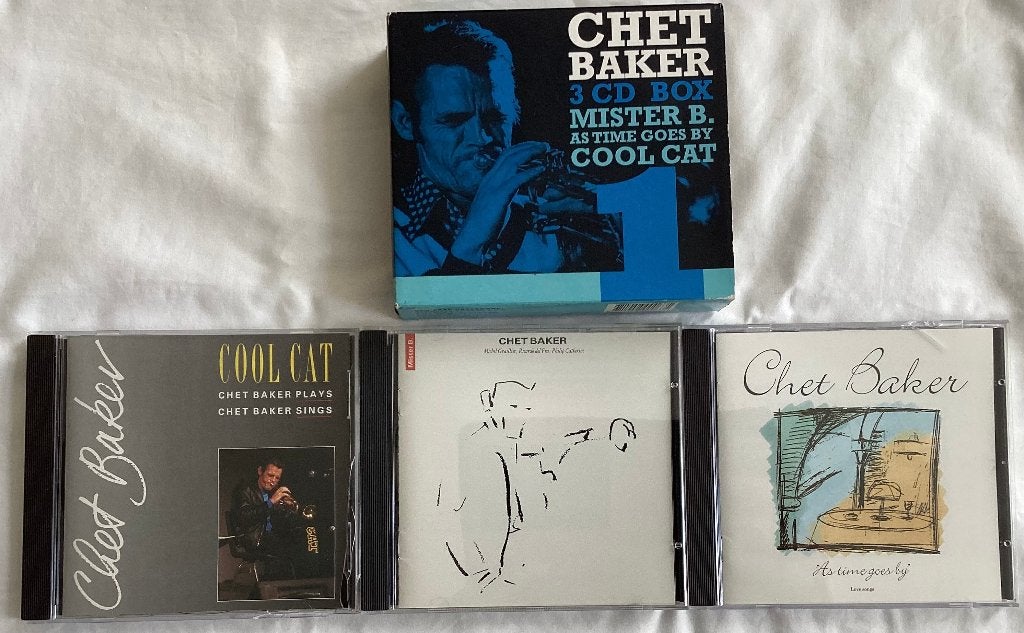 Chet Baker Mister B as time goes by, Cool Cat 3 CD box, Ophalen of Verzenden, Gebruikt, Jazz, Boxset