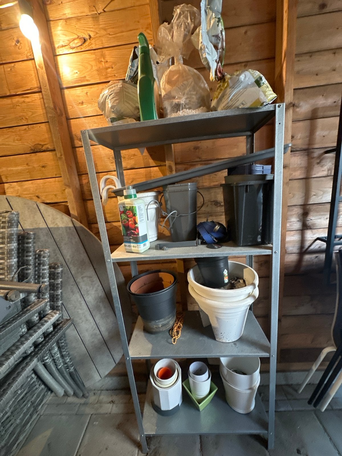 Metalen stellingkast voor opslag in schuur/garage, Huis en Inrichting, Ophalen, Gebruikt