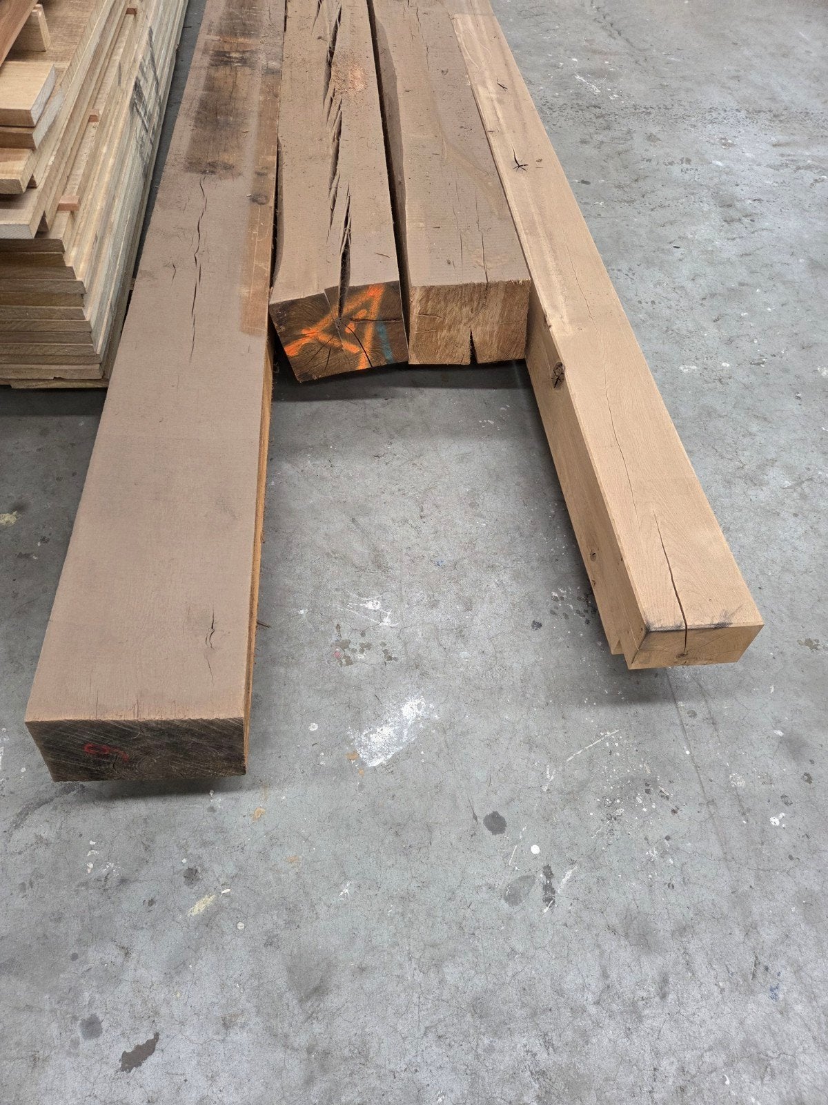 Eiken balken, Ophalen, Nieuw, Hardhout, 250 cm of meer