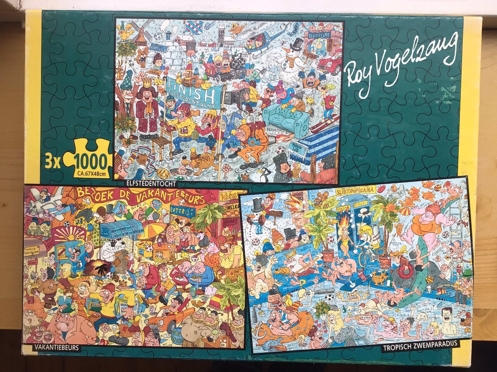 Roy Vogelzang. Cartoon Collection. 3x1000 stukjes., Ophalen, Zo goed als nieuw