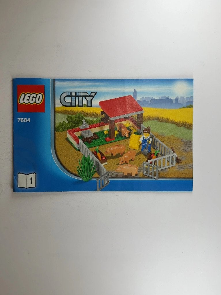 LEGO City 7684 (Instructions) Pig Farm & Tractor, Lego, Overige typen, Ophalen of Verzenden, City