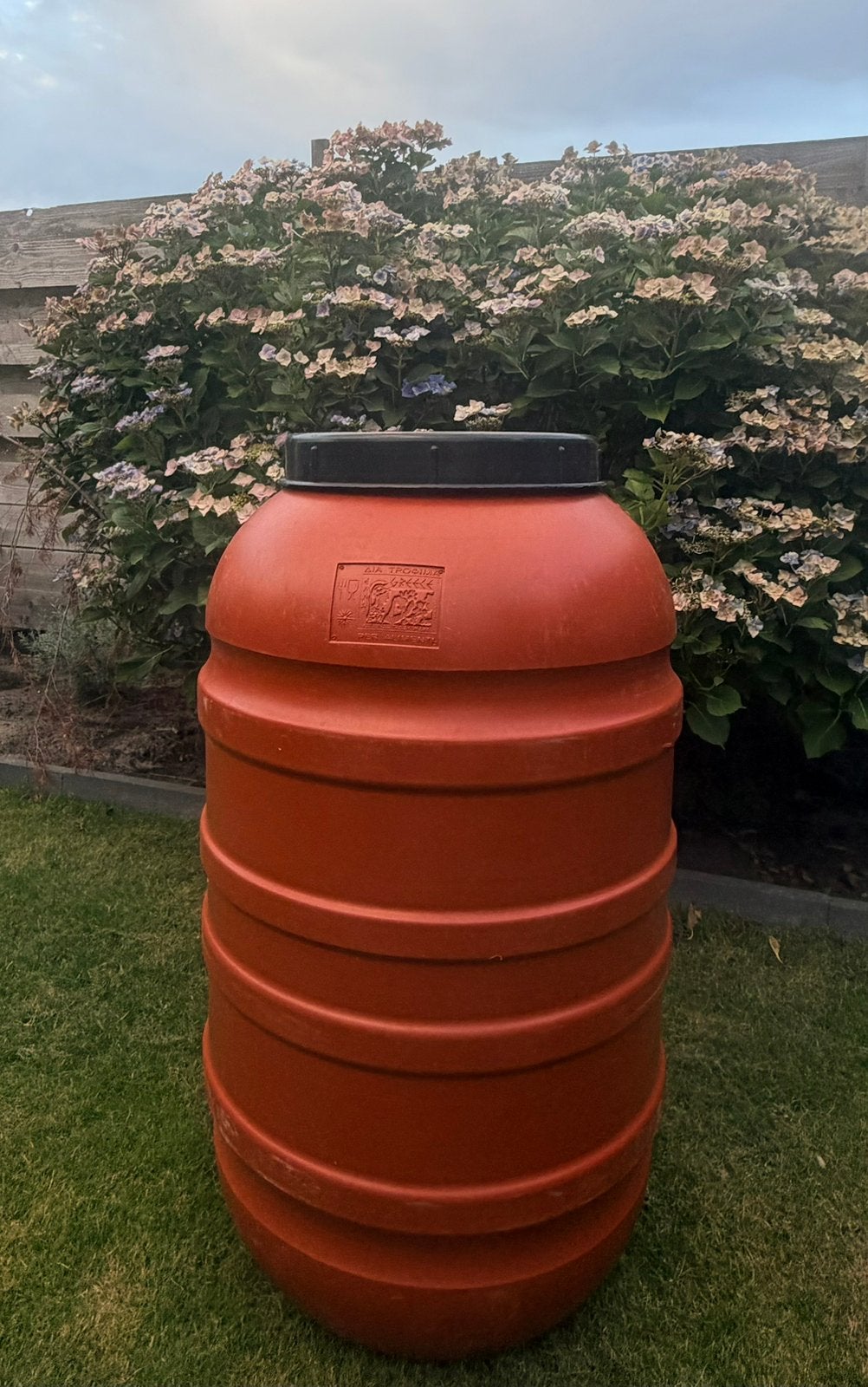 220L Voedselveilig HDPE vat met deksel– Regenton / Opslagvat, 150 liter of meer, Ophalen of Verzenden, Zo goed als nieuw