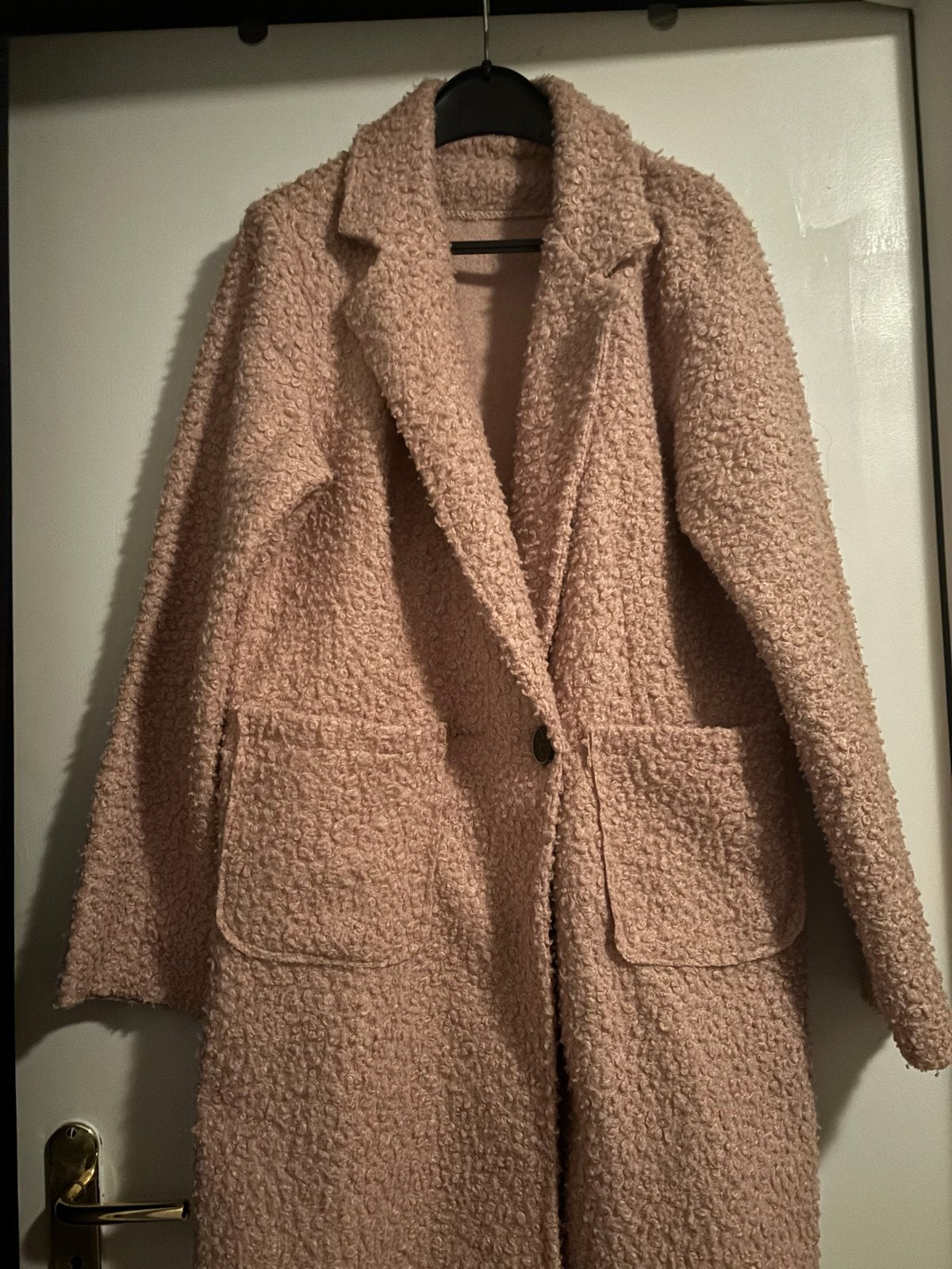 Roze teddy jas - Maat 40/42/44 pas goed, Ophalen of Verzenden, Zo goed als nieuw, Maat 42/44 (L), Roze