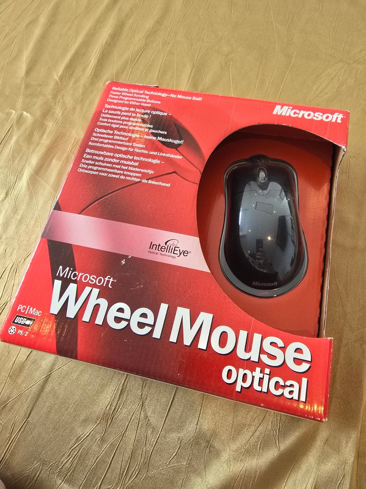 Microsoft Wheel Mouse Optical - Nieuw in doos, Muis, Nieuw, Ophalen of Verzenden, Linkshandig