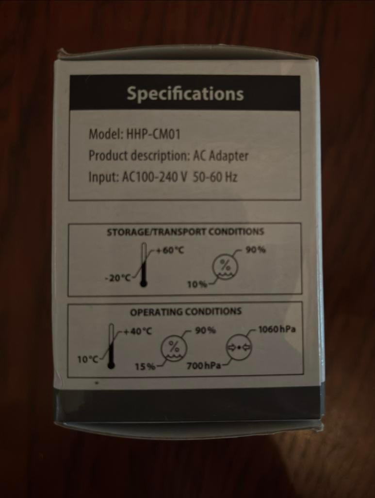 Omron HHP-CM01 AC Adapter voor Bloeddrukmeters/Vernevelaars, Ophalen of Verzenden, Nieuw