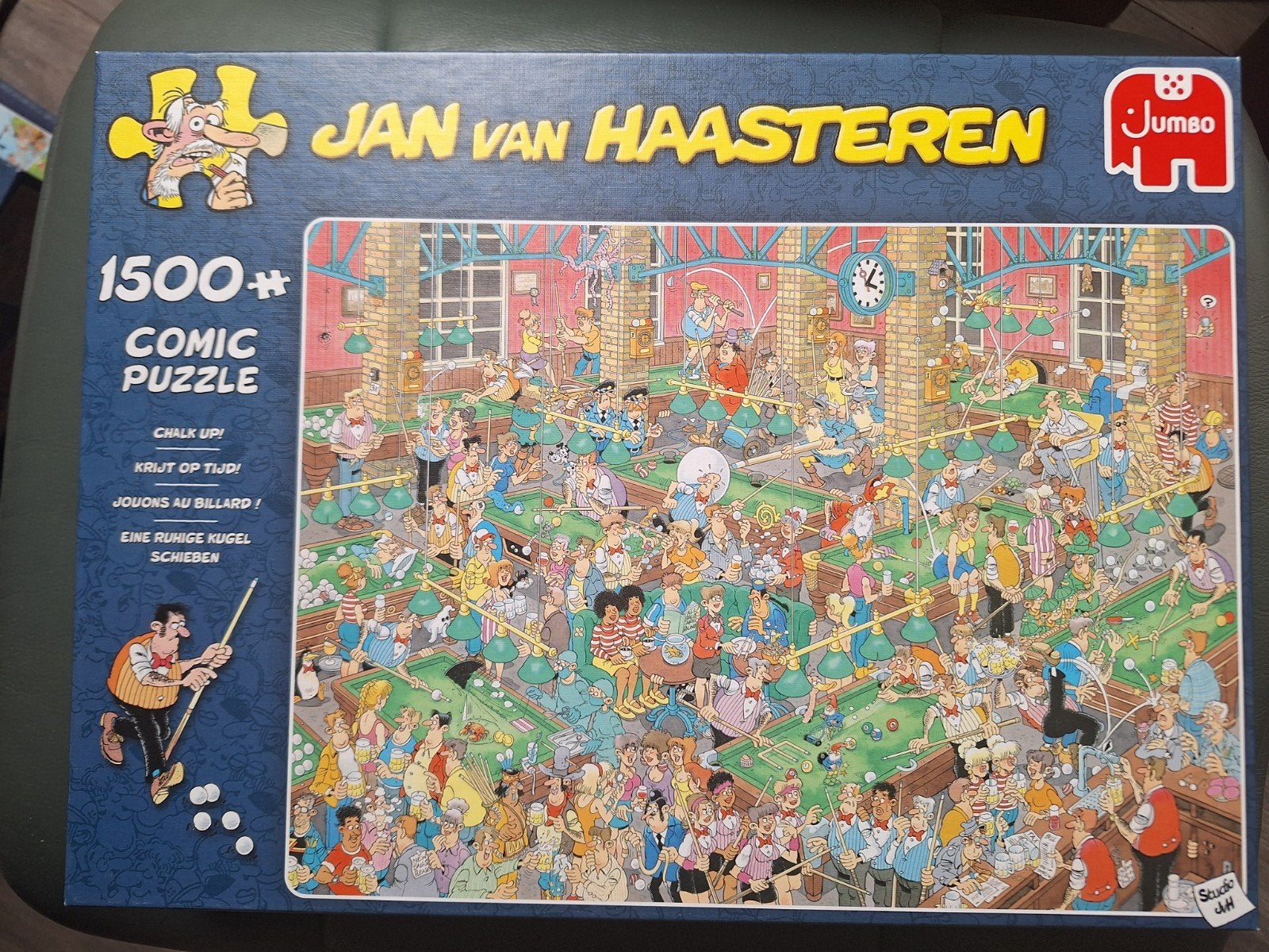 Jan van Haasteren - Krijt op Tijd (1500 stukjes), Ophalen, 500 t/m 1500 stukjes, Gebruikt, Legpuzzel