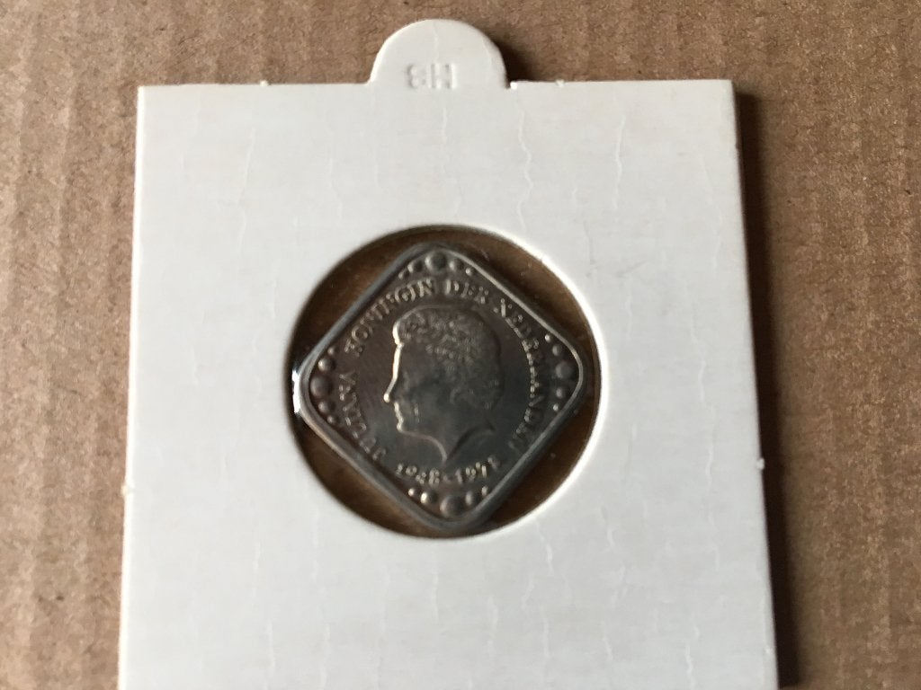 Herdenkingsstuiver Koningin Juliana 1978, Ophalen of Verzenden, Overige materialen, Nederland