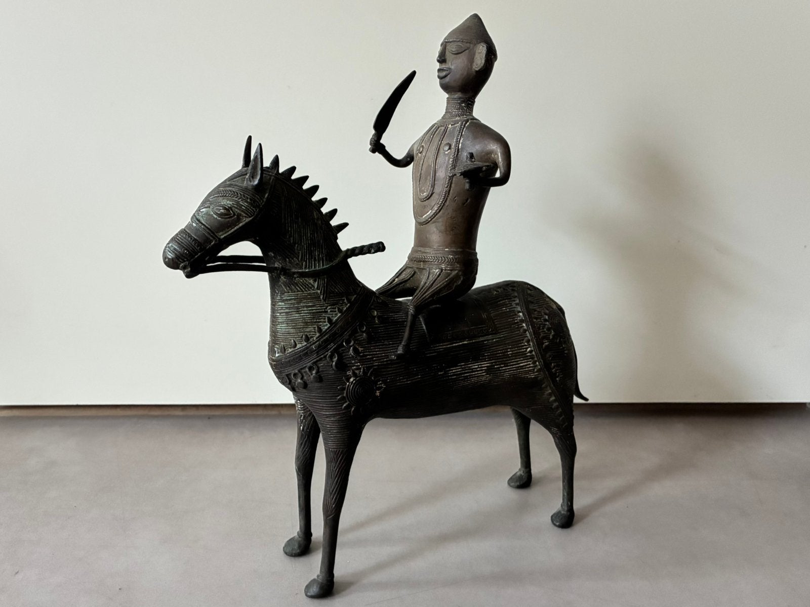 Indiase Dhokra-sculptuur (30x35cm /3kg), Antiek en Kunst, Antiek | Koper en Brons, Ophalen, Brons
