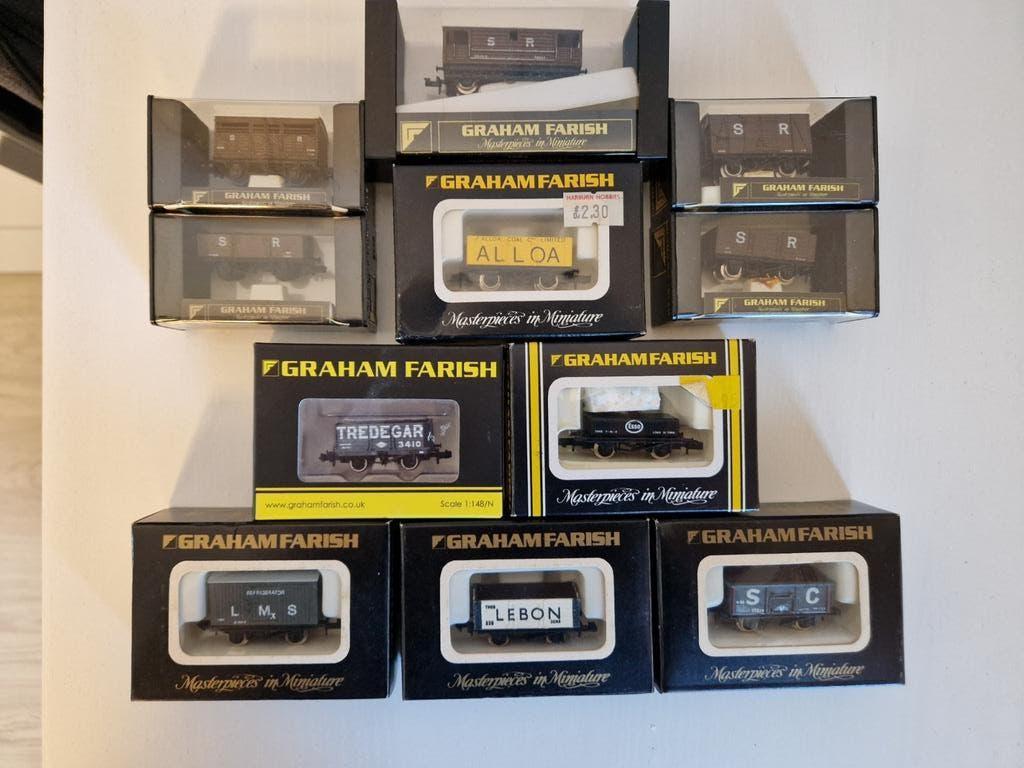 11 winkelnieuwe wagons Graham Farish., Hobby en Vrije tijd, Modeltreinen | N-Spoor, Overige merken, Gelijkstroom, Ophalen of Verzenden