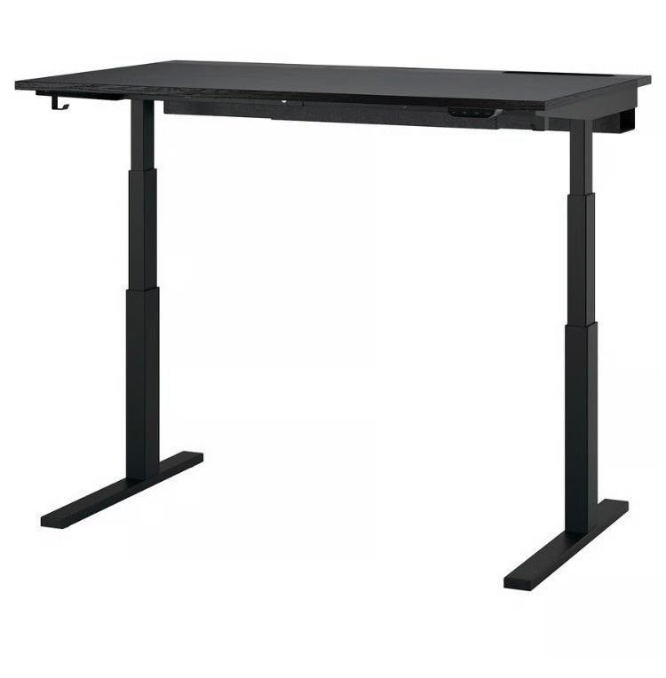 Electric Standing Desk (Ikea), Ophalen, Zwart, Gebruikt, Metaal