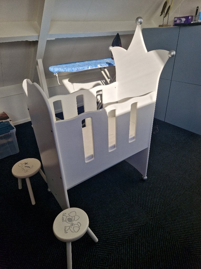Wieg, Ophalen, Gebruikt, Minder dan 140 cm, Matras