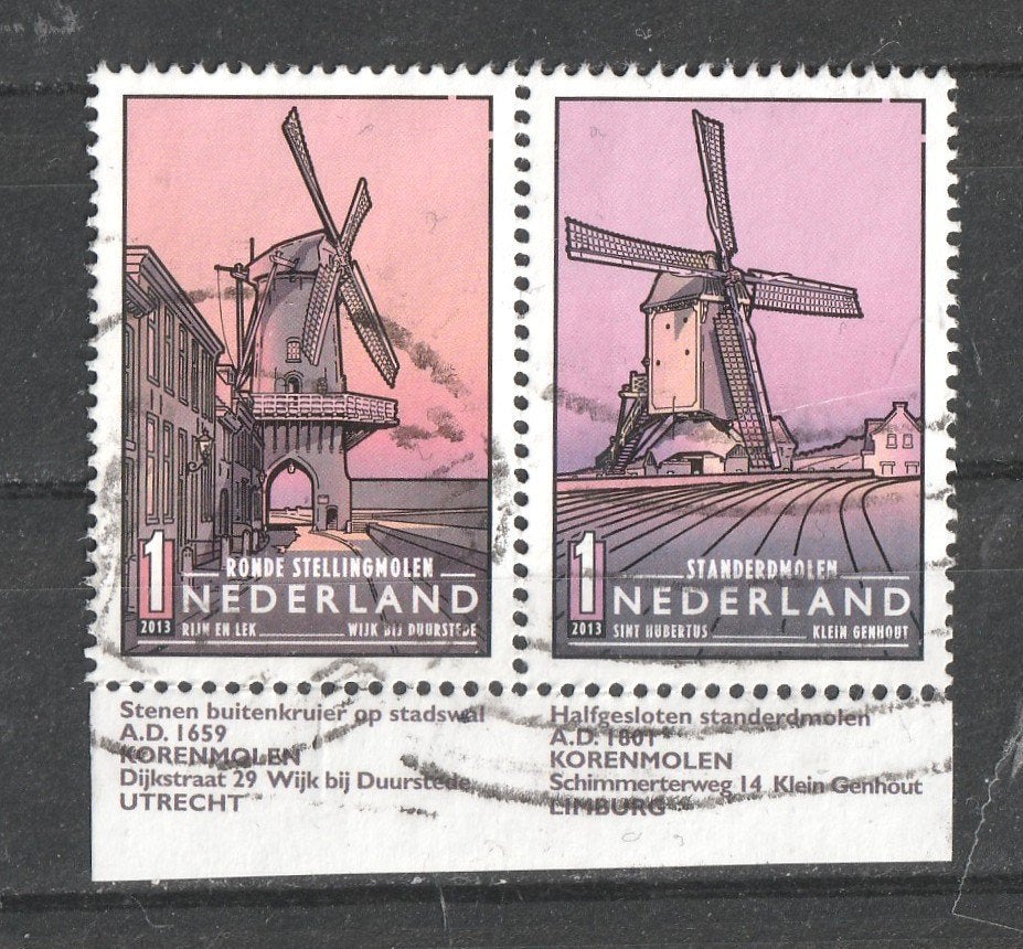 70 Y paartje Molens 2013, Verzenden, Na 1940, Gestempeld