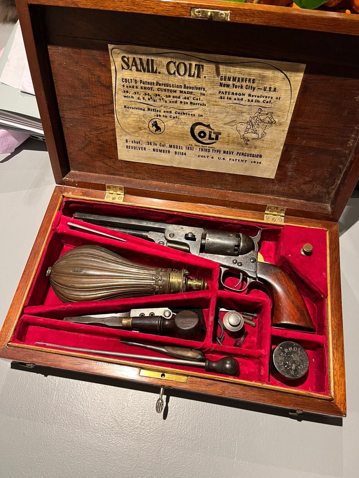 Colt navy 1851, Ophalen of Verzenden, Landmacht, Mes of Dolk