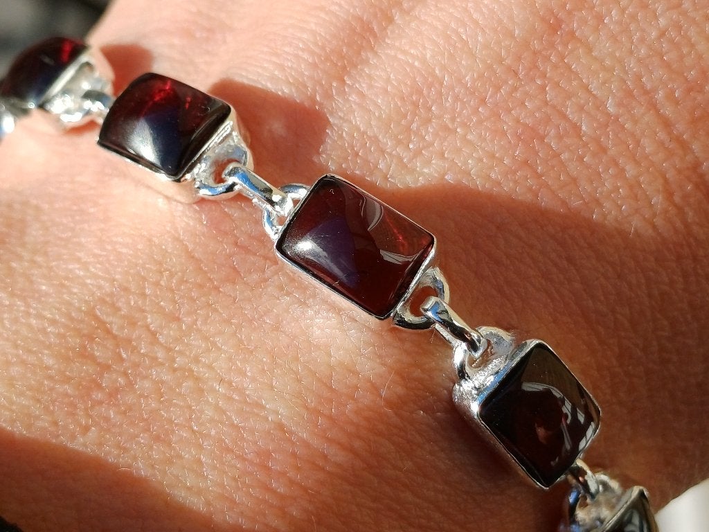 Vanoli 925 zilveren armband met granaat, Daiva1973@hotmail.com, Vanoli, Amsterdam, Nieuw