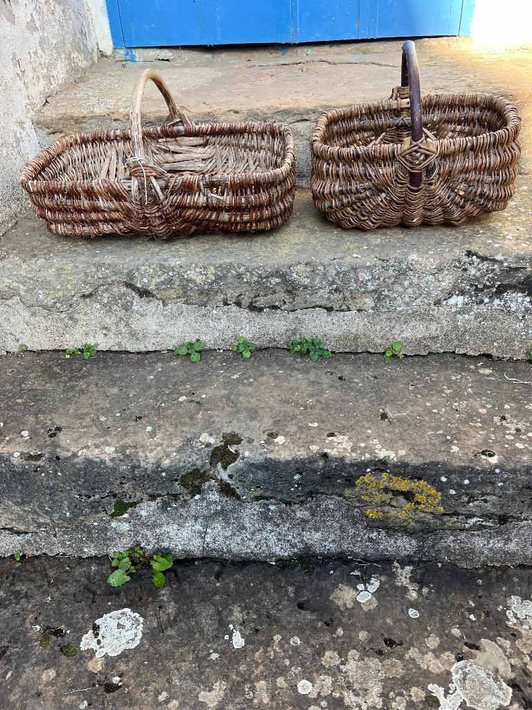 2 x franse plukmand oogstmand, Ophalen, Gebruikt, Mand, Riet